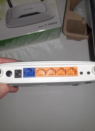 Маршрутизатор tp-link tl-wr841n роутер (полный комплект в идеале) модем для интернета wi-fi3 фото