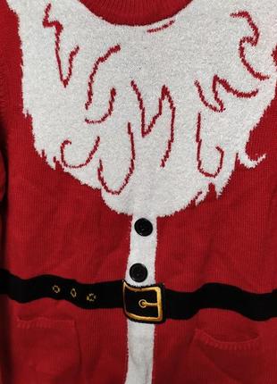 Мужской новогодний свитер, кофта, футболка санта клаус, дед мороз, m2 фото