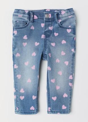 Дитячі джинси для дівчинки h&m1 фото