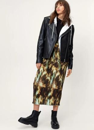 Плиссированная юбка миди с принтом тай-дай nasty gal длинная юбка плиссе тай дай tie-dye