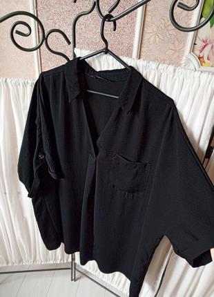 Красива якісна чорна блуза f&f.3 фото