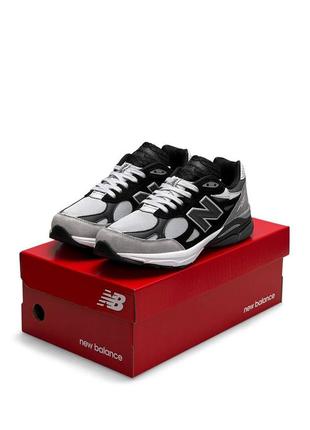 Чоловічі кросівки new balance 990 v3 gray black2 фото