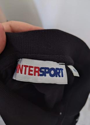 🔥🔥🔥 футболка чорна мужска  с довгим рукавом intersport 46 р-р6 фото