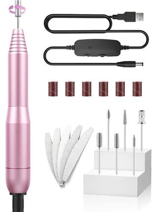 Профессиональный фрезер nail drill dr-203, электрическая фреза для ногтей1 фото