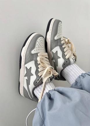 Кроссовки a bathing ape 
bape sta grey premium7 фото