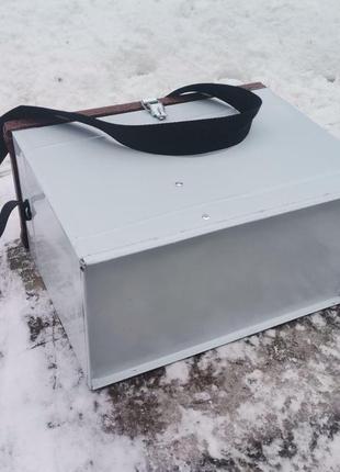 Ящик із неіржавкої сталі для зимової риболовлі5 фото