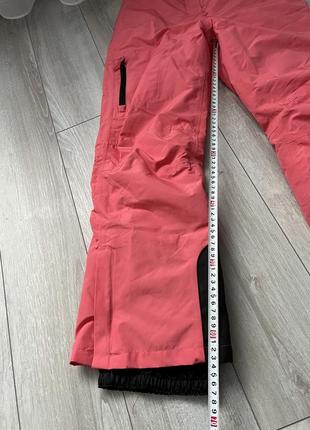 Зимовий напівкомбінезон мембранний для дівчики 11-12р лижні штани для дівчики утеплені зимові штани на підтяжках4 фото