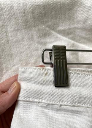 Zara  білі прямі джинси кльош  з кишенями база карго8 фото