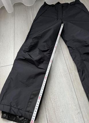 Зимовий напівкомбінезон мембранний для дівчики 11-12р лижні штани для хлопця утеплені зимові штани9 фото