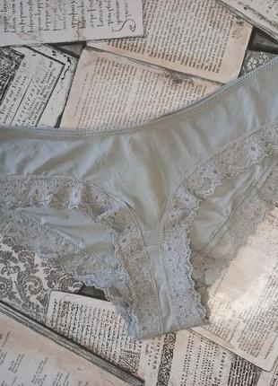 Трусики хипстер 42 xs р h&m микрофибра гипюр