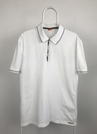 Белое поло hugo boss vintage ralph hilfiger calvin klein apc