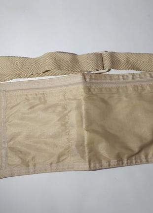 Сумка скрытого ношения телесного светлого цвета, сумка на пояс, поясная сумочка1 фото
