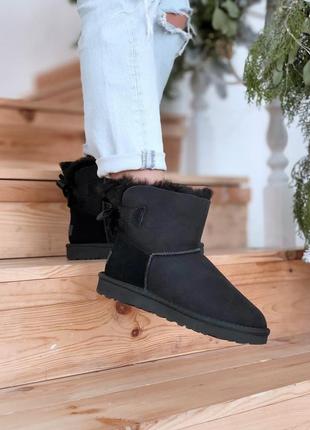 Ugg женские зимние сапоги угг черные9 фото