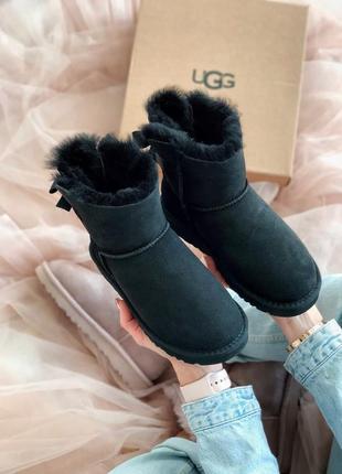 Ugg женские зимние сапоги угг черные10 фото