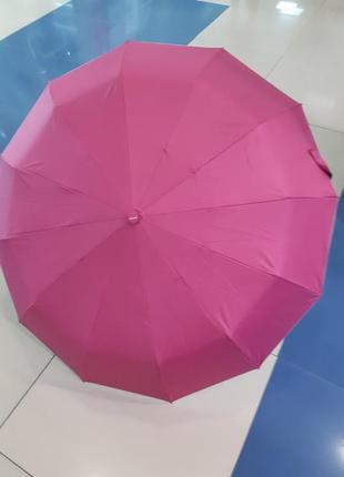 Зонт 10.3338.17.02 двухцветный розовый-серебристый (3 сложения 12 спиц автомат) «toprain 4012»