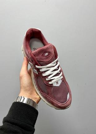 Кросівки new balance 2002r black fig bordo 2002 r6 фото