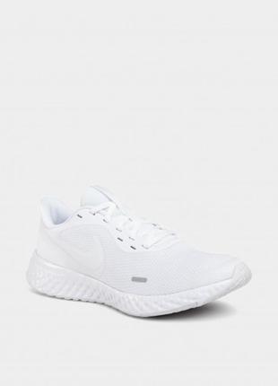 Кроссовки nike revolution 5 bq3204-103, р.42,5 eu  белые