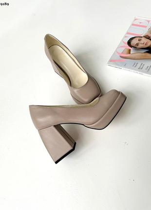Стильні жіночі туфлі з натуральної шкіри3 фото