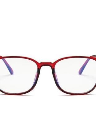 Іміджеві червоні окуляри з захистом1 фото
