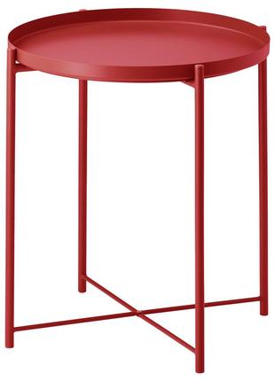 Ikea gladom столик з підносом 45x53см, червоний 005.336.491 фото