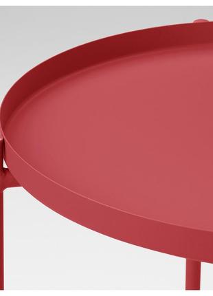 Ikea gladom столик з підносом 45x53см, червоний 005.336.494 фото