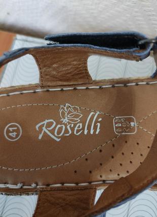 Якісні шкіряні босоніжки сандалі roselli4 фото