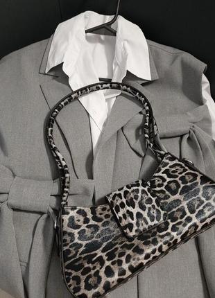 Леопардовая сумка мини1 фото