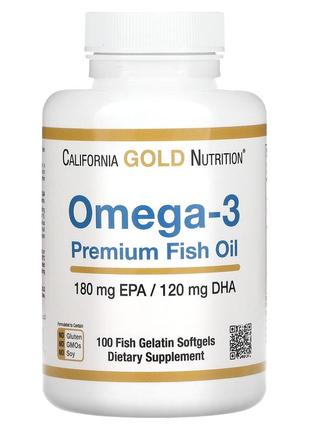 California gold omega-3 100 капсул