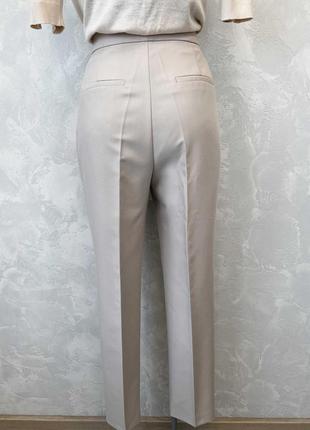 Zara базові вкорочені брюки з високою посадкою6 фото