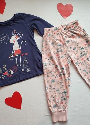 Пижамный комплект: штаны tu и реглан matalan 2-3 года5 фото