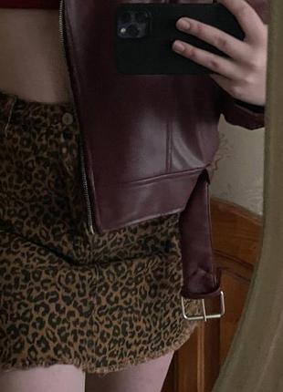 Трендова юбка в леопардовий принт1 фото