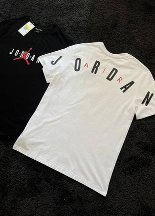 Мужская черная футболка jordan t-shirt3 фото