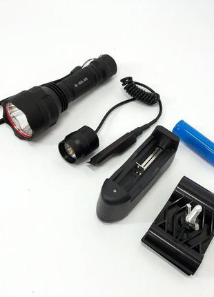 Тактичний підствольний ліхтар bailong bl-qc8 xpe, сильний ліхтарик, ліхтар ручний тактичний8 фото