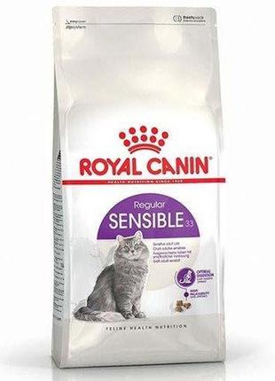 Сухий корм royal canin sensible для котів від 1 року з чутливим травленням, 400 г