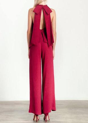Новые розовые дизайнерские брюки xs штаны палаццо  брюки с разрезом2 фото