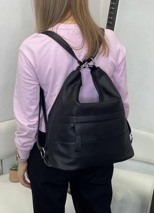 Женская стильная и качественная сумка рюкзак 3 цвета2 фото