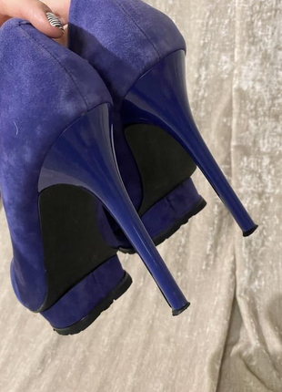 Фіолетові замшеві туфлі, 372 фото