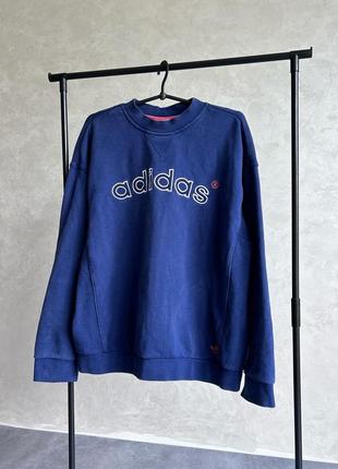 Vintage adidas sweatshirt mens big logo2 фото