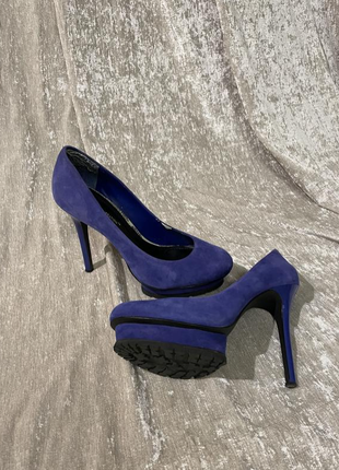 Фіолетові замшеві туфлі, 377 фото