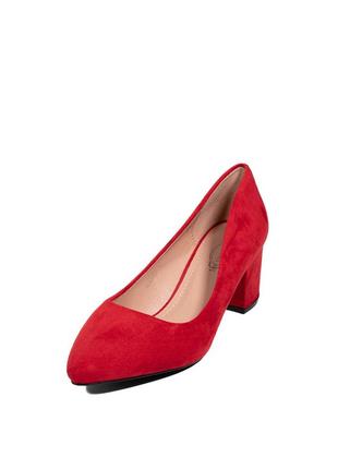 Класичні червоні туфлі на підборах3 фото