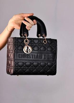 Стильна сумка christian dior lady black