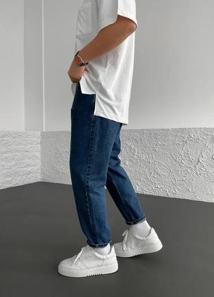 Люксові чоловічі демісезонні класичні джинси мом3 фото