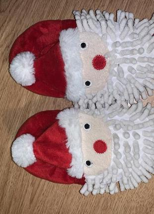 Стильні тапки з дід морозом