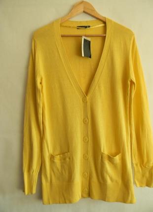 Новая желтая кофта-кардиган