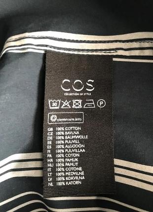 Оригинальная котоновая рубашка от любимого cos, размер s9 фото