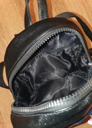 Рюкзак трансформер, сумка екошкіра, чорна, сіра6 фото
