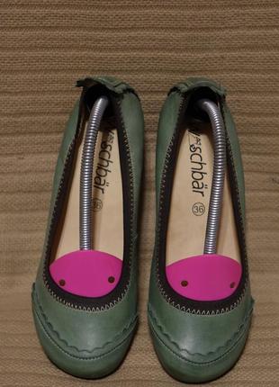 Красивые кожаные туфли мятного цвета waschbär швейцария 36 р. ( 22,8 см.)4 фото