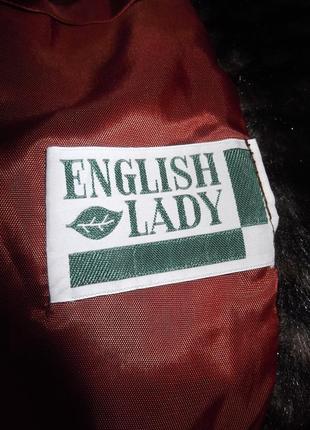 Гарна шубка горжетка english lady5 фото