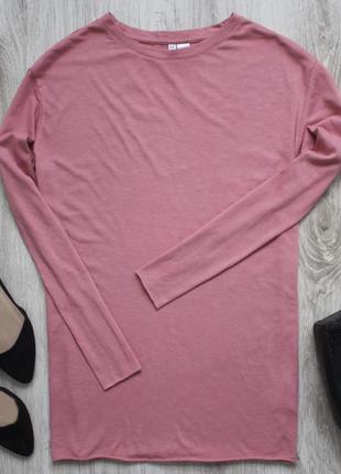 Рожева подовжена кофточка в бойфренд стилі оверсайз hm3 фото