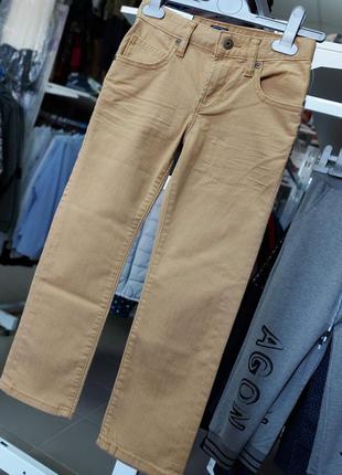 Горчичные джинсы gap, slim straight fit 6 лет/120 см, 7 лет/125 см